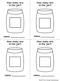 Estimation Jar Math Center I always like to have math centers available for my students both as an assigned/choice center and also for early finishers. I created an estimation jar center that is easy to prep and change throughout the school year. I put a variety of objects into an estimation jar. Students can go to the center and estimate how many objects are in the jar. It's fun to change out the objects to go with a topic of study season of the year or a holiday. The estimation recording sheet