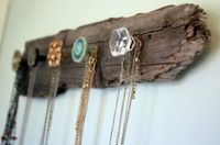 Screw Cheap Furniture Knobs Into Wood for a Necklace Holder | 31 Insanely Easy And Clever DIY Projects