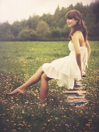 Cute pose for my daughter's senior pics, ok so she's only 9 but doesn't hurt to plan for the future right?? She LOVES to read! & I love that she does!