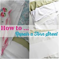 How to Repair a Torn Sheet