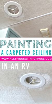 RV Problem Solving: Painting a Carpeted Ceiling