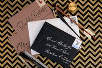 DIY Envelope Addressing Styles by Antiquaria via Oh So Beautiful Paper