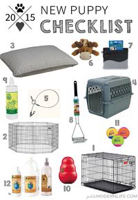 Be prepared for your new puppy with this essential dog shopping list and training tips all in one organized stop!