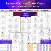 PRINTABLE Neville Goddard Quote Cards black & White - Etsy