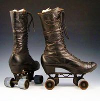 Victorian Roller Skates, ca. 1865, via LiveAuctioneers.