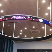 Stock Ticker at Citadel's business school