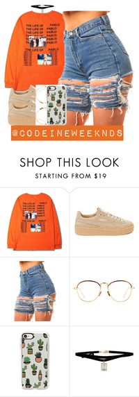 "10/11/16-Sorry for me barely posting as many sets as I used to college is really stressful " by codeineweeknds ❤ liked on Polyvore featuring Puma, Linda Farrow, Casetify and ASOS