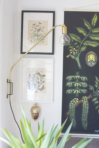 DIY brass swing arm lamp | hello lidy
