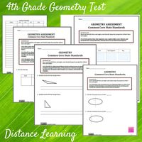 Geometry 4th Grade Math Assessment G. 1-3 - Etsy