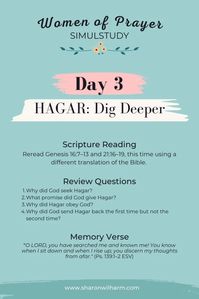 Women of Prayer Simulstudy: Day 3 - Sharon Wilharm | All God's Women