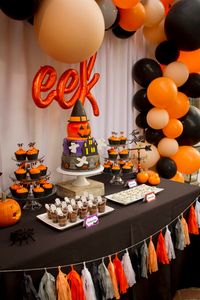 Kara's Party Ideas Enchanting Backyard Halloween Party | Kara's Party Ideas