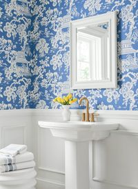 Pavilion introduces Thibaut's first performance vinyl wallpaper collection that pairs durability with brightly colored, bold, Asian inspired patterns.