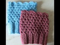 Crochet Pattern * EASY BOOT CUFFS * More