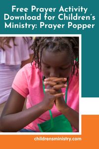 Get kids excited about praying in a fun, new way with this Prayer Popper! Great to use during your next Sunday school or Children's church lesson. And be sure to join our e-newsletter to receive more free activities, lessons and resources straight to your inbox!