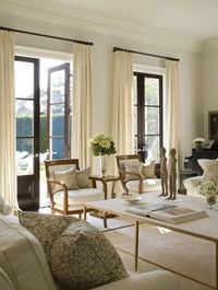 LIVING ROOM: WINDOW TREATMENT/ LIGHTING