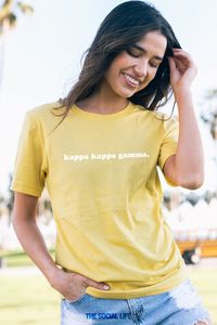 This tee is effortlessly chic, perfect for everyday wear! Printed on the Bella + Canvas Jersey Tee in Maize Yellow 100% cotton,��unisex fit Size Chart