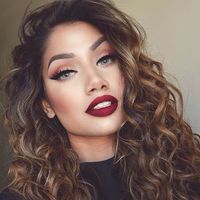 Ombre red lips Nail Design, Nail Art, Nail Salon, Irvine, Newport Beach
