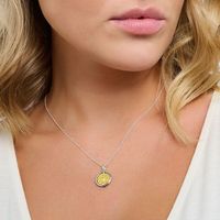 Beautiful and intricate Thomas Sabo yellow-gold plated Tree of Love pendant on a sterling silver chain. Handcrafted and bursting with meaning, this necklace would make a great gift or to be taken home yourself. It has an anchor chain, adjustable in length to 40, 42,5 and 45 cm.