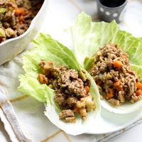 Turkey & Sweet Potato Asian Lettuce Wraps - Little Bits of...