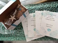 We're Getting Married Invitation Message In a Bottle Will You Be My Bridesmaid Maid of Honor Flower Girl - Destination Beach Wedding Bridal