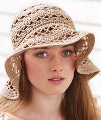Summer Hat - Free Crochet Pattern - This floppy hat in its neutral shade is a summer must have