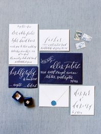 Navy Invitation Suite