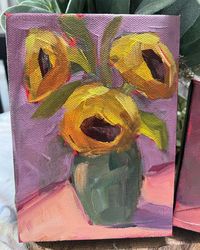 Enjoying my Tuesday and creating some painterly florals. I’m starting to think that mixing up paint colors is my favorite part of the…