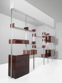 Michel Ducaroy Modular Wall Unit in Acrylic and Aluminum for Roche Bobois 2