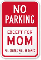 No Parking Sign, Reserved Parking Sign & Vehicles Towed Sign, SKU: K-7539