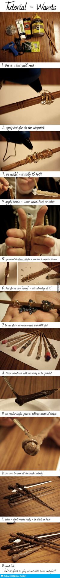 A really awesome WAND MAKING tutorial. All witches and wizards need one!