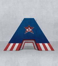 Buchstabe / Letter - A (Marvel: America - Capitan America)