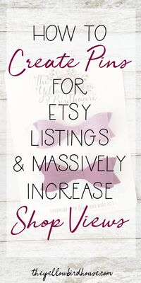 Start increasing your Etsy sales today! Designing custom Pins for your product listings and sharing them at the best times for engagement is the best way to get more visitors to your store and more sales, too!