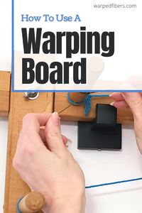 Warping boards are an essential tool if you are weaving on a floor loom, table loom, and even can be used for rigid heddle looms. These simple instructions will help you measure out the exact amount of warp you need for your project. Also includes tips for measuring your warp faster and what to do when you find knots.