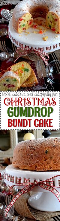 Christmas Gumdrop Bundt Cake - Lord Byron's Kitchen