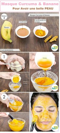 Masque curcuma & banane pour avoir une belle peau