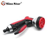 Polyurethane Foam Spray Gun, Soap Water Cannon Material : Zinc Alloy Encapsulation. Function : Cleaning. Product Material : Zinc Alloy Encapsulation. Packing : 1PC/Bag. N.W : 280g. Features : High Pressure Washing, Garden Watering. Sino Star watering nozzle garden spray gun/Garden Water Guns Product name : Multi-function shower gun Model number:HXM013 Detailed description