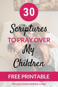 Both the enemy and sin are knocking at the door of our children's lives, and the weapon we have as parents is prayer. + FREE 30-Day Praying For Your Children Scripture Challenge #Christianparenting #PrayingMom #Prayer #RaisingKids #Prayingforyourchildren