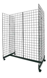 Black Wire Grid Wall Gondola Units | Store Supply Warehouse