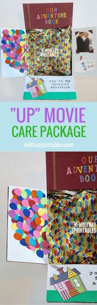Care Package Idea from the Disney Movie "Up", love the balloons!