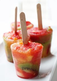 Frozen Fruit Pops- great party snack!