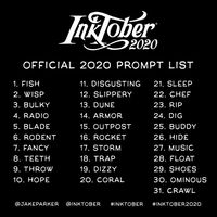 "Every October, artists all over the world take on the Inktober drawing challenge by doing one ink drawing a day the entire month."