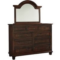 Solid wood, Amish handcrafted Francine 9-drawer #dresser & optional mirror #cabinfield