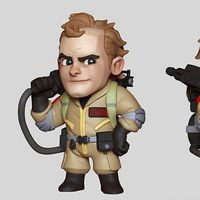 The first mini I made for this one. It's so fun to work on this! #ghostbusters #meninblack #MIB #petervenkman #billmurray #venkman…