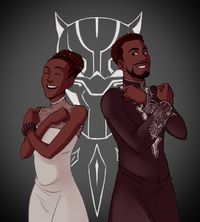 Like brother, like sister. Black Panther family. Shuri and T'Challa