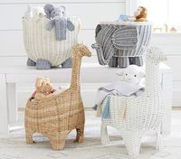 Giraffe Shaped Wicker Basket #pbkids