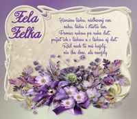 Fela, Felka - prianie k meninám