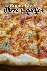Receita de pizza 4 queijos
