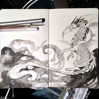 Inktober Day 4- Stargazer by Lucky978