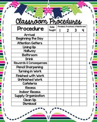 One of TpT's 10 FREE DOWNLOADS! FREE & EDITABLE Procedures Planner & Organizers!