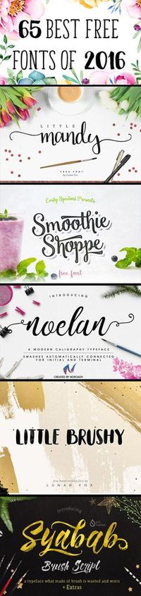 65 Best Free Fonts of 2016! - Free Pretty Things For You